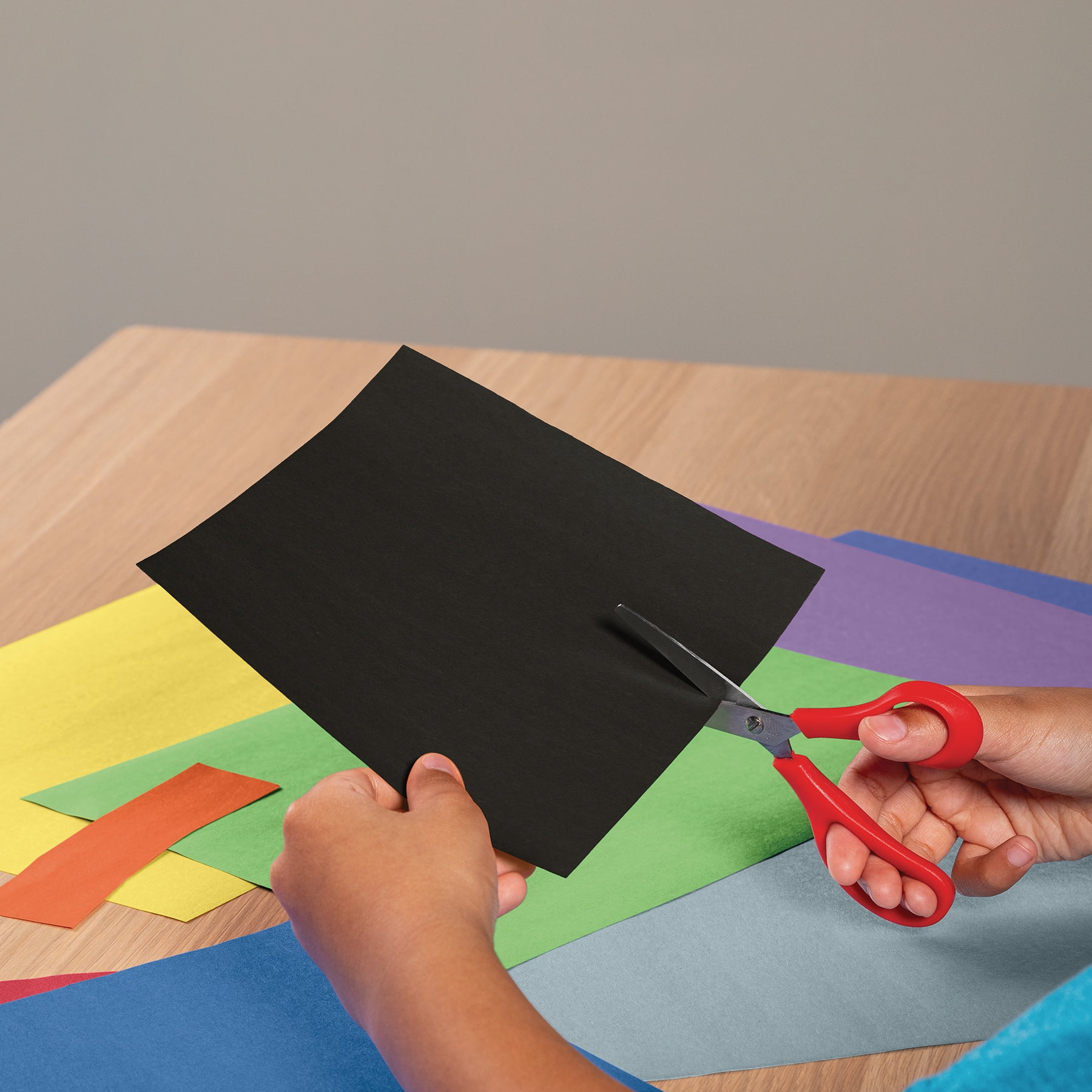 Prang Construction Paper, Medium Weight, Black, 12" x 18", 50 Sheets Per Pack, 5 Packs