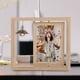 thumbnail image 4 of Marco de fotos de madera giratorio de doble cara, marco de fotos de madera giratorio, decoración del hogar con lámpara, 4 of 7