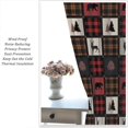 thumbnail image 5 of Cabin Retro Curtains Rustic Lodge Window Treatments, Bear Deer Moose Wild Animals Curtains for Living Room, Plaid Check Adventure Farmhouse Drapes 2 Panel Sets,52x84 Inch, 5 of 6