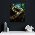 thumbnail image 4 of JEUXUS Wall Canvas Cartoon Animal Pictures Wall Art Colorful Snakes Painting Picture Wall Art Home Artwork Print Used In Bathroom Office Kitchen Dining Room Decoration  12x16 in, 4 of 4