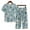 Multicolor, variant on Sakmal Womens Pajamas Sets Under $10 Cropped Short Sleeve Floral Loose Fit Cotton and Linen 2 Piece Sleepwear for Ladies