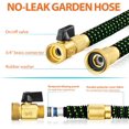 thumbnail image 2 of Tuyau de Jardin 50 Pieds & Buse, Tuyau de Jardin Extensible Robuste, Tuyau d'Eau Rétractable Buse 10 Fonctions, Tuyau avec Raccords en Laiton Massif & Noyau en Latex Durable, Rangement Facile avec Support de Tuyau de Jardin, 2 of 7
