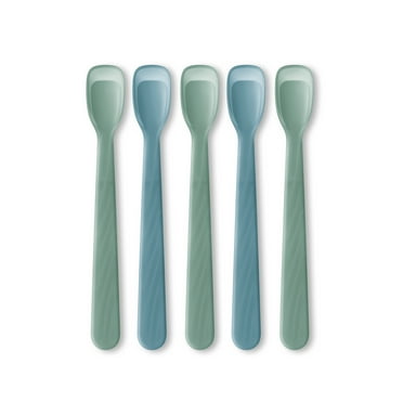 NUK Infant Rest Easy Soft Tip Baby Feeding Spoons, 5 Pack