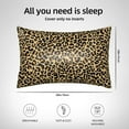 thumbnail image 6 of Bingfone Leopard Print Print Satin Pillowcase for Hair - Standard Size with Zipper Silky & Soft Pillow Covers,20x30 inches, 6 of 8