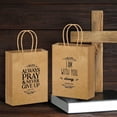 thumbnail image 7 of 24 Pcs Fathers Day Christian Gift Bags, Bible Verse Kraft Paper with Handles, Religious Church Favor Supplies Bulk for Men, Dad, Sunday School, Baptism, Bible Study (Classic Design), 7 of 7