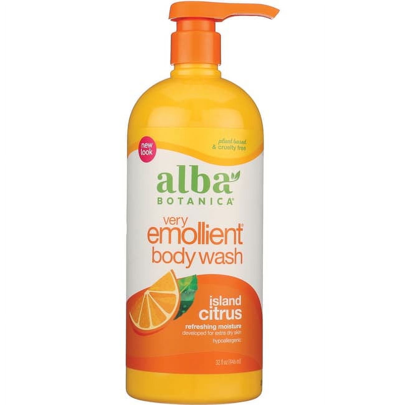 Alba Botanica Refreshing Body Wash, Hypoallergenic, Island Citrus, 32 FL OZ