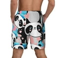 thumbnail image 4 of Gaeub Panda Cute Pink Hearts Mens Swim Trunks Stretch Beach Shorts Quick Dry for Men Swim Shorts Swimwear with Pockets- XX-Large, 4 of 9