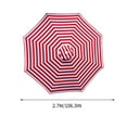 thumbnail image 4 of Kbndieu 8.8ft Beach Umbrella for Sand, Outdoor Portable Patio Umbrella Replacement Canopy for 6 Ribs on Clearance, 4 of 4