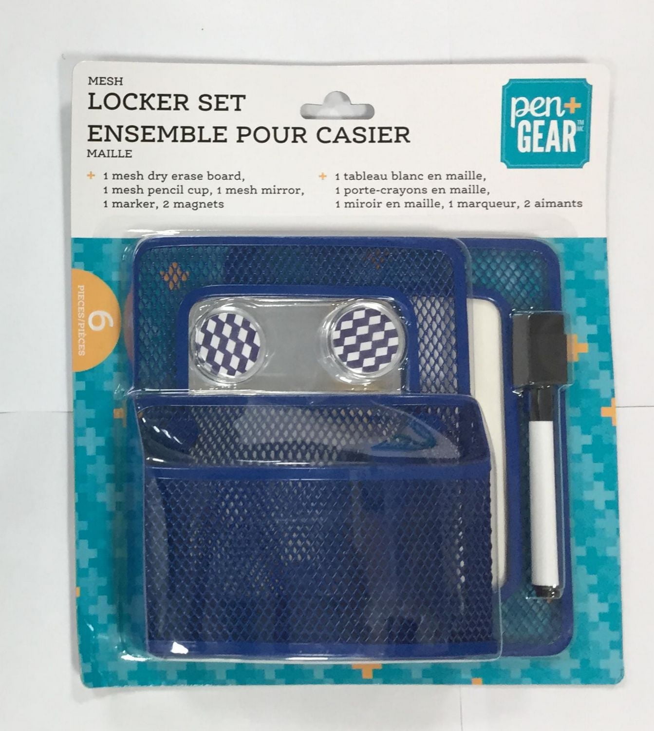 PEN+GEAR MESH LOCKER SET BLUE