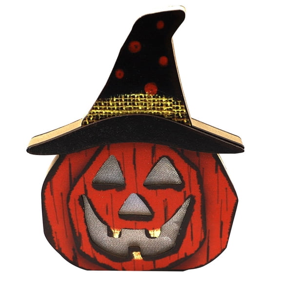 Injueey Luces de noche de calabaza decorativas, decoración de de escritorio, lámpara artesanal DIY, regalo para fiesta de disfraces de Kits de decoración para fiestas Tipo 1