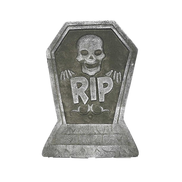 Decoraciones de Halloween, accesorios de calaveras, Mini lápidas, atmósfera de terror, 4 letreros diferentes