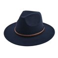 thumbnail image 3 of Product Cowboy Hat - Adult Western Ethnic Style Fedora for Party - Everyday Wear and Seasonal Ready, Navy, 3 of 3