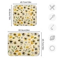 thumbnail image 3 of Bee and Floral Dish Drying Mats Kitchen Mat Microfiber Counter Absorbent Dish Pad Drainer Rack 16"x18", 3 of 7