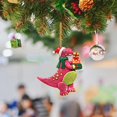 thumbnail image 4 of Christmas Tree Ornament Soft Clay Dinosaur Hanging Decoration for Christmas Tree Festive, 4 of 5