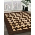 thumbnail image 3 of Ahgly Company Machine Washable Indoor Square Abstract Night Red Area Rugs, 3' Square, 3 of 7