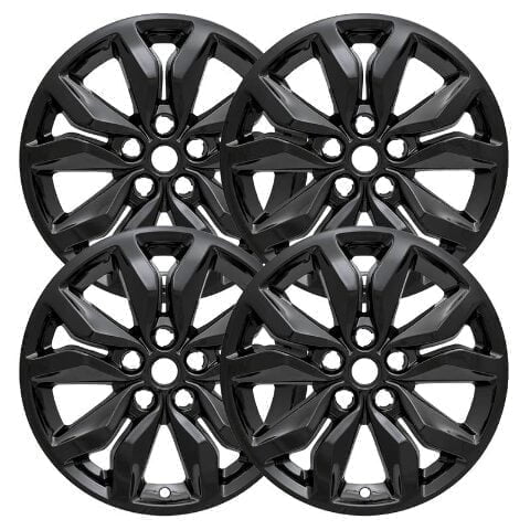 Set of 4 18 inch Gloss Black ABS Wheel Covers Compatible with 2016-2020 Chevrolet Impala Rims