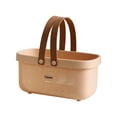 thumbnail image 1 of EGNMCR Hollow Out Desktop Storage Basket Dispenser Container Portable Shower Caddy Basket Bathing: Plastic Storage Basket With Handle Portable Box Organizer storage basket, 1 of 2