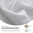 thumbnail image 2 of Simple&Opulence Belgian Linen Sheet Set 4PCS Stone Washed Solid Color(Twin,White), 2 of 4