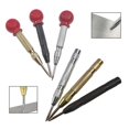 thumbnail image 3 of Jinsinto 2PCS Automatic Center Punch 13cm Steel Automatic Center Punch Adjustable Impact Center Punch Automatic, Silver, Black, 3 of 4