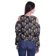 thumbnail image 4 of Moomaya Plus Size Cold Shoulder Top Printed Ladies Tops Blouses Women Party Tops, 4 of 4