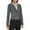 Cashmere Heather/Heather Grey, variant on DKNY Womens Pinstripe Crop Two-Button Blazer