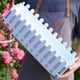 thumbnail image 4 of Jardinera de Plástico Blanco Grueso, con Valla Ajustable para Plantar Bonsáis, Diseño Estético, Orificios de Ventilación, Almacenamiento Multifuncional, Fácil de Limpiar, Decoración para Patio, 30,5, 4 of 6