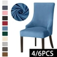 thumbnail image 2 of AIGIA Stretch Chair Covers for Dining Room Removable Washable Chair Covers Dining Chair Slipcovers Seat Protector(4/6 Pcs), 2 of 7
