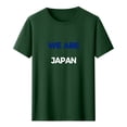 thumbnail image 2 of Nmnitkp Womens Tops We Are Japan Football Fan Graphic T-Shirt, Crew Neck Short Sleeve Casual Tee, Multiple Colors Available Green,S, 2 of 5