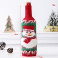 thumbnail image 5 of JM Cubierta de botella de vino de Navidad, vestido de botella de vino, decoraciones navideñas para el hogar, cubierta de botella de vino, decoración de mesa de Navidad, para decoración de botellas de vino de Navidad, decoración de mesa de Navidad (D) JM, 5 of 5