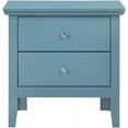 thumbnail image 4 of Glory Furniture Primo 2 Drawer Nightstand in Teal, 4 of 13