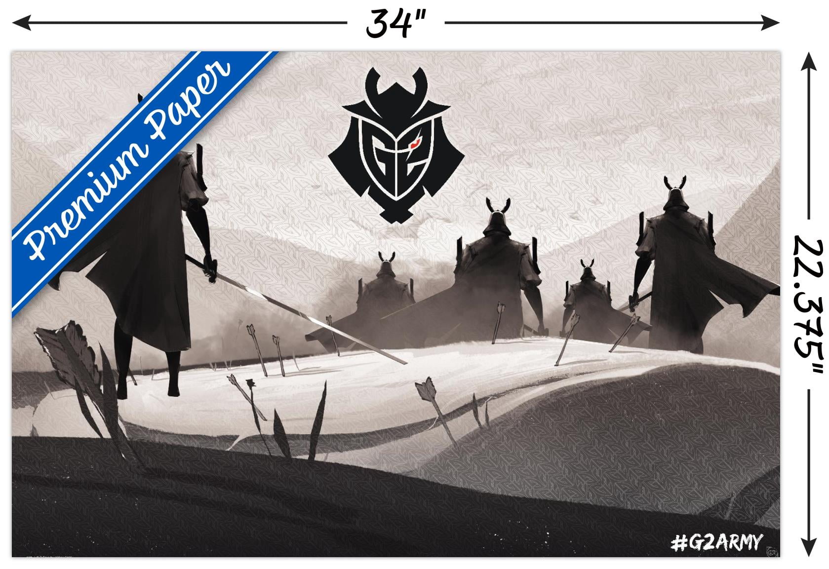 G2 Esports - Samurai Wall Poster, 22.375" x 34"