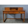 thumbnail image 2 of Pemberly Row Arts and Crafts Wood Library Table with Hutch in Cherry, 2 of 2