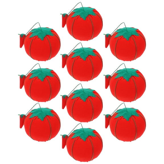 LOLIPPYY 10Pcs Red Pin Cushions for Sewing Compact Reusable Needle Cushion for Convenient Storage