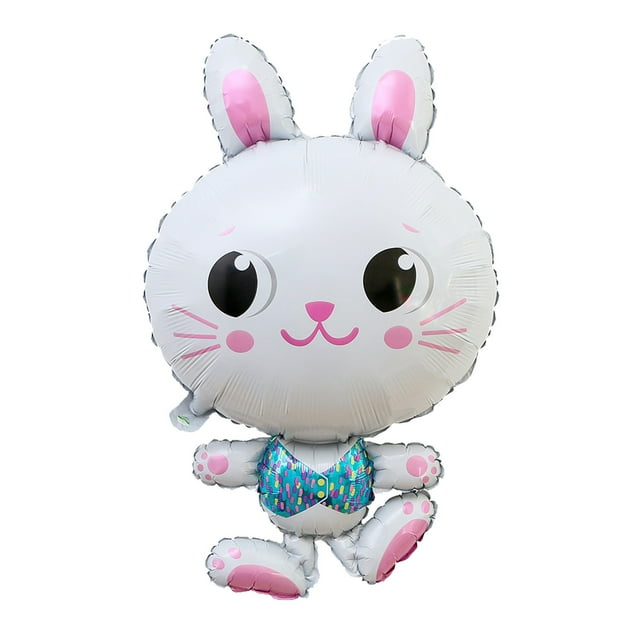 Decoración de conejito de dibujos animados Conejito de Pascua Conejo de Pascua Juguete inflable de Pascua Decoración inflable de Pascua Juguete inflable para fiestas