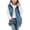 Blue, variant on Goodw7 Girls Flannel Fleece Sleeveless Hooded Vest, Zip Up Waistcoat with Pockets, Soft Lightweight Coat for Cool Evenings and Nights