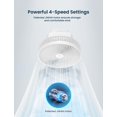 thumbnail image 3 of 10 Inch Wall Mount Oscillating Fan with Remote and Timer, Small Bedroom RV Fan with 4 Speeds, Quiet Operation,90&deg;Oscill, 3 of 8