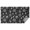Black Occult Symbol, variant on White Sun Moon Star Pattern Rectangle Tablecloth 60"x84",Waterproof Polyester Rectangle Table Cloth, Wipeable Spillproof Polyester Tablecloth for Dining, Camping, Indoor and Outdoor