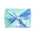 thumbnail image 3 of Bandanas for Women Women's Tie Dye Rainbow Wide Yoga Sports Sweatband Head Scarf for Women Blue One Size, 3 of 3