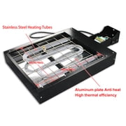 Techtongda 3 Color 4 Station Screen Printing Kit Full Material Starter Kit Flash Dryer DIY Rotary Screen Printing Press #006891