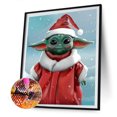 thumbnail image 2 of Cuadros Decorativos Kits de pintura de diamante 5D Yoda Taladro redondo completo DIY Arte de la pared Artesanía (V2050) Likrtyny embutido en tela, 2 of 6