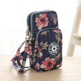 thumbnail image 2 of Woman‘s Cell Phone Bag with Large Capacity Wrist Strap Prints Design for Outdoor School Office Commute, 2 of 2
