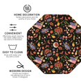 thumbnail image 3 of Honeii BBQ Party print Leather Coaster Set of 4, ideal for safeguarding your furniture from drinks spills and effortless cleanup-Octagon, 3 of 6