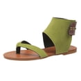 thumbnail image 2 of AXXD Women Green Sandals Clearance Summer Casual Round Head Comfy Sandals Pinch Toe Beach Casual Shoes, 2 of 9
