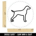 thumbnail image 2 of German Shorthaired Pointer Dog Outline Self-Inking Rubber Stamp Ink Stamper - Green Ink - Mini 1/2 Inch, 2 of 7