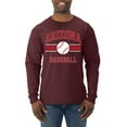 thumbnail image 1 of Wild Bobby City of Arizona Baseball Fantasy Fan Sports Men's Long Sleeve T-Shirt, Maroon, Large, 1 of 6