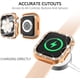 thumbnail image 4 of 4 Pack Compatible with Apple Watch 38mm Case Cover with Screen Protector,Crystal Bling Case Diamond Protective Face Cover Rhinestone Covers Bumper for iWatch Series 7 6 5 4 3 2 1 SE Girl, 4 of 5