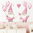 thumbnail image 4 of Valentine's Day Wall Stickers,Gnome Love Heart Wall Decals,Cute Gnome Window Cling,Mural Stickers for Wedding Anniversary Party,Waterproof Static Glass Sliding Door Sticker, 4 of 6