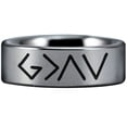 thumbnail image 2 of Romans 8:39 Tungsten Carbide Ring, 2 of 9