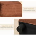 thumbnail image 6 of SAEWUD Modern Dog Couch with Hidden Storage, Small Dog Sofa Bed with 2" Soft Foam, Stylish Pet Furniture for Puppies and Small Breeds, Ideal for Living Room or Bedroom - Brown, 6 of 9