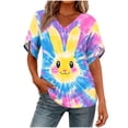 thumbnail image 2 of ATENAR Womens Shirts Soft Lightweight Shirts for Women Loose Tee Multicolor L, 2 of 7